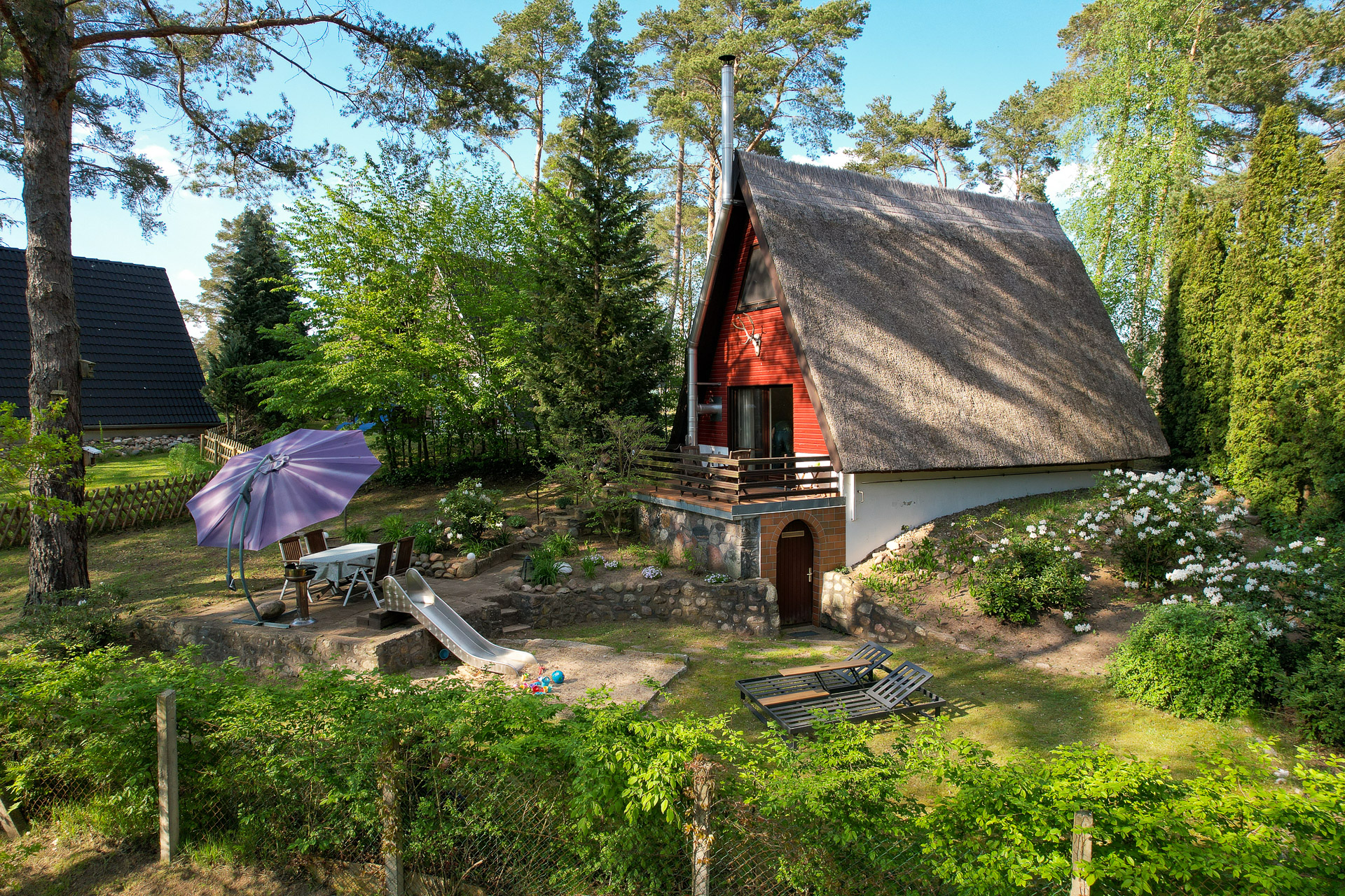 Finnhütte 14 - Little Garden | Unterkünfte am Garder See in M-V