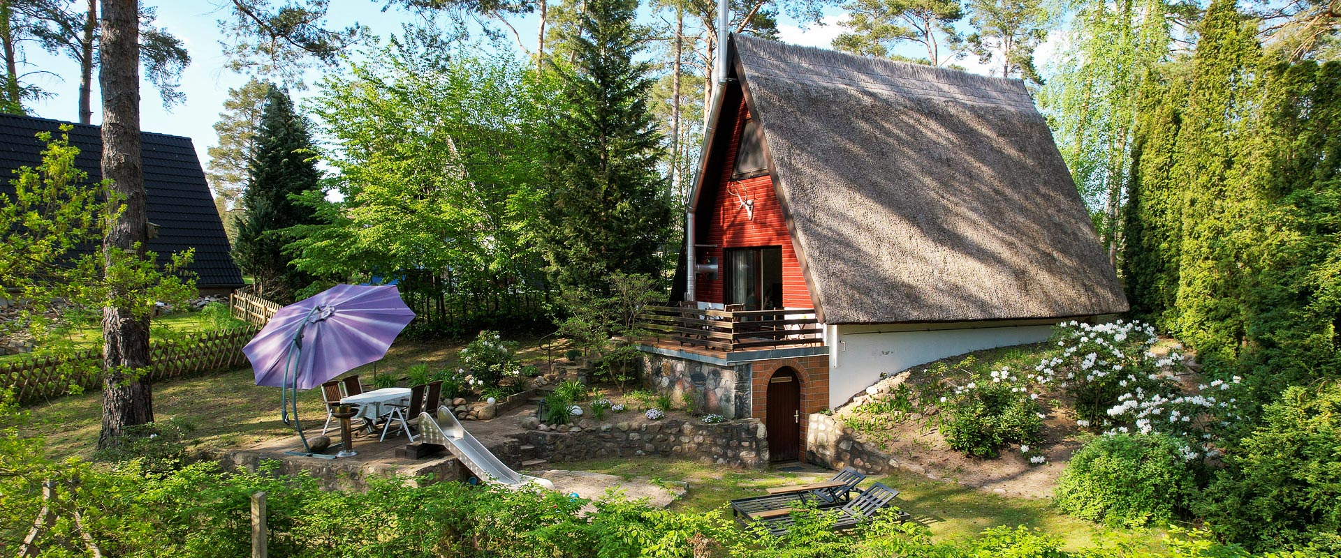 Finnhütten und Ferienhäuser am Garder See in Mecklenburg-Vorpommern